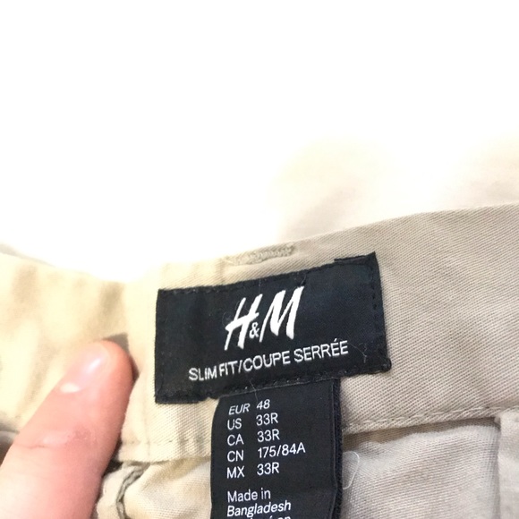 H&M Slim Pants Beige - Picture 3 of 4